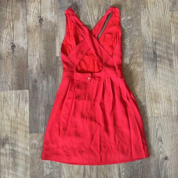 Sezane Red Mini Dress - Picture 4 of 12